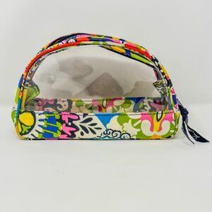 Vera Bradley Clear Cosmetic Bag Retired Rio Pattern